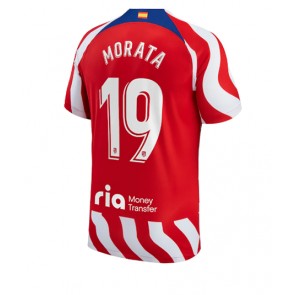 Atletico Madrid Alvaro Morata #19 Hemmatröja 2022-23 Kortärmad